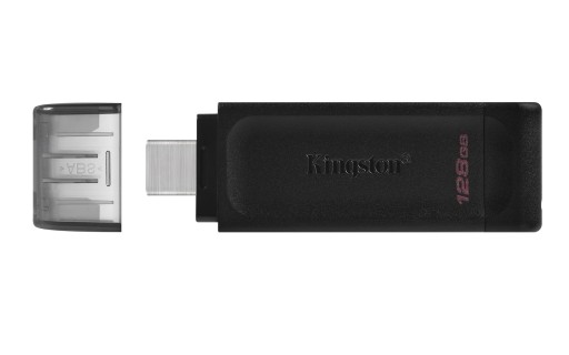 KINGSTON FLASH 128 ГБ USB-C 3.2 Gen1 DataTraveler70