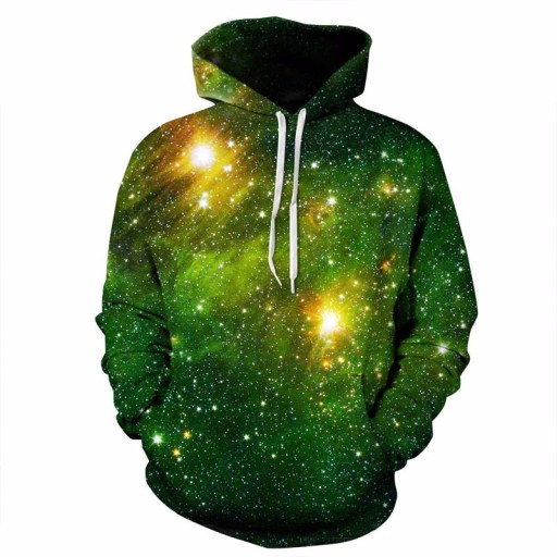 Толстовка C10 Space Stars Aurora Borealis 3D — XL