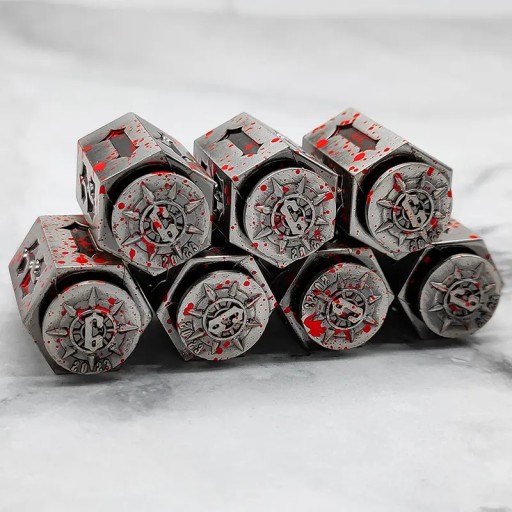 ВОЕННЫЙ СУВЕНИР МЕТАЛЛИЧЕСКИЙ КУБИК K6 1,6 СМ RPG ШЕСТИГРАННИК КОСТЬ