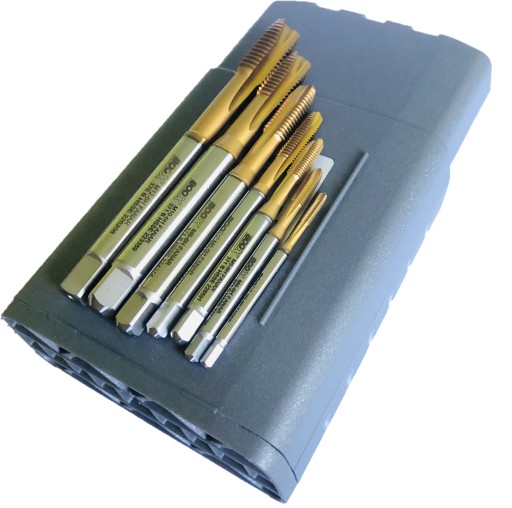 FANAR Набор машинных метчиков M3-M12 TIN INOX