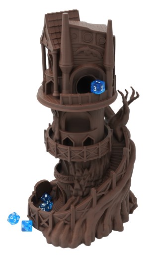 Наблюдатель огромная башня для игры в кости - Dice Tower Brown