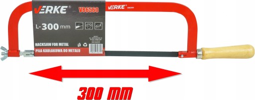 ЛУКОВАЯ ПИЛА ПО МЕТАЛЛУ ПОЛОТНО 300 мм VERKE