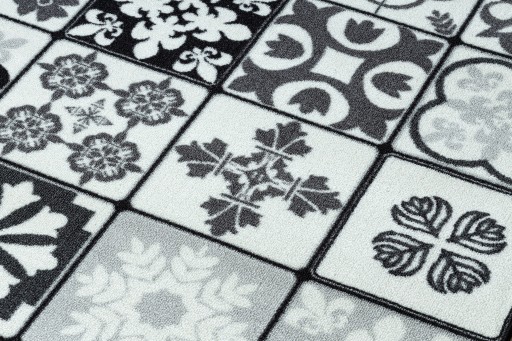 РЕЗИНОВАЯ ПОЛОЖКА 57 см LISBON TILES серая ^*Q3276