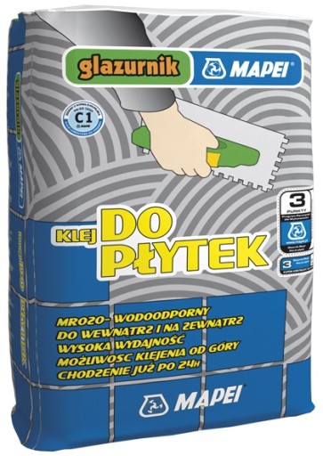Mapei Klej do płytek GLAZURNIK Szary C1 25kg