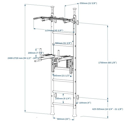 Многофункциональная шведская стенка BenchK 522B