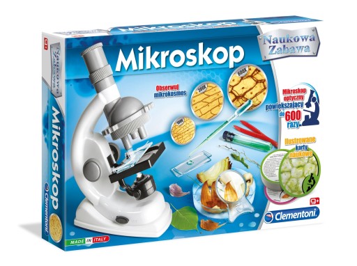 MIKROSKOP EDUKACYJNY POWIĘKSZA X600 | CLEMENTONI