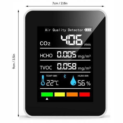 5 W 1 MIERNIK CO2 DETEKTOR DWUTLENKU WĘGLA