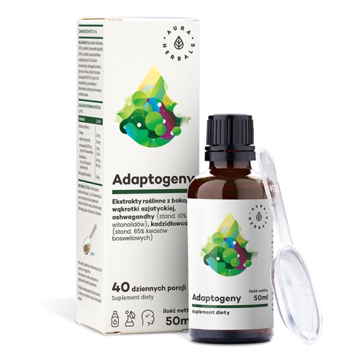 AURA HERBALS Адаптогены, растительные экстракты, жидкие