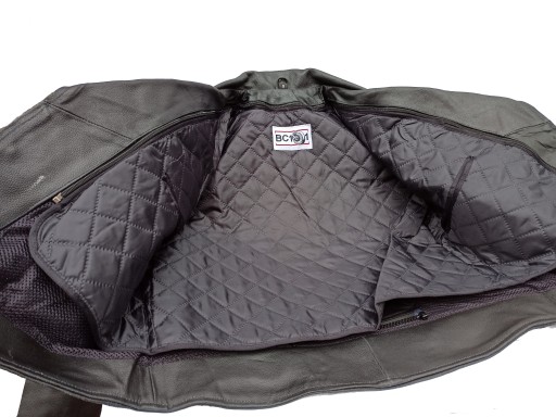 Черная кожаная куртка, завязанная, прямая, с подолом 4XL, легко регулируется.