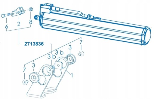 MINGARDI D8 Fce Siłownik okienny wrzecionowy 230V wysuw 400 mm