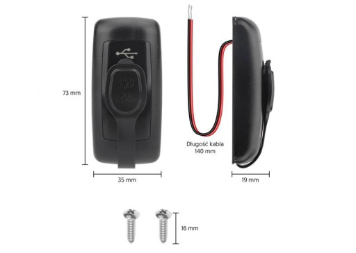 ŁADOWARKA DO ZABUDOWY CAR TRIPLE 12-24V 2xUSB-A QC 3.0 +TYPE-C PD 3,0