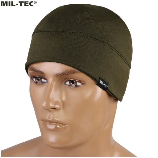 МУЖСКАЯ ЗИМНЯЯ ШАПКА ИЗ ТЕРМОАКТИВНОГО ФЛИСА MIL-TEC OLIVE