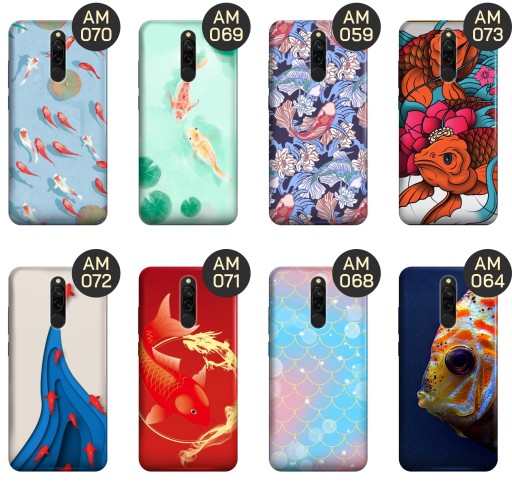 ЧЕХОЛ ДЛЯ XIAOMI REDMI 8 РЫБНЫЕ УЗОРЫ РЫБНЫЙ КОРПУС КРЫШКА ДЛЯ РЫБЫ