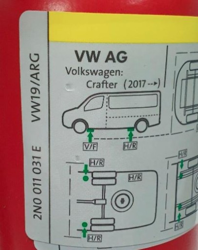 ОРИГИНАЛЬНЫЙ ДИЛЕРСКИЙ домкрат VW Crafter 2017-21