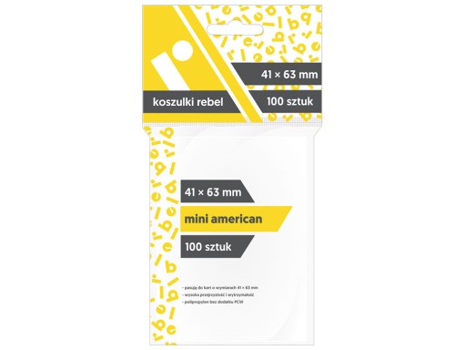 Обложки для карточек Rebel (41x63 мм) Mini American 1