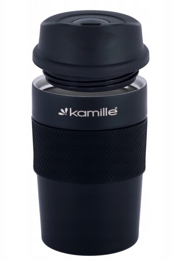Термос Kamille Кружка 360мл ЧЕРНЫЙ