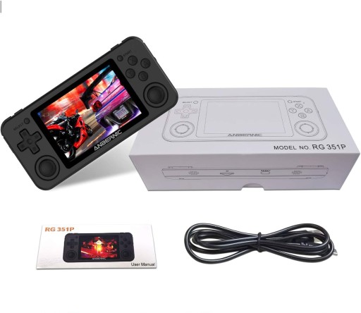 RG351P ПОРТАТИВНАЯ ИГРОВАЯ КОНСОЛЬ 64G TF КАРТА WiFi ДЛЯ ДЕТЕЙ, PSP ПОДАРОК