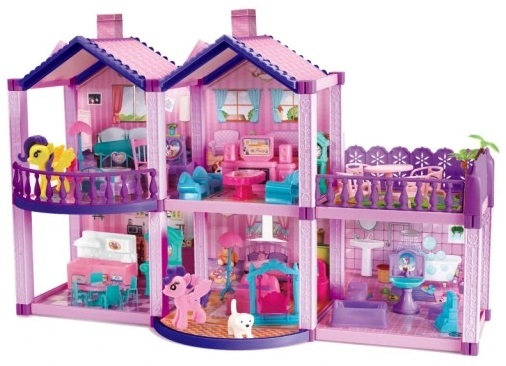 PONY FANTASY VILLA Pony Dollhouse ОБОРУДОВАНИЕ ДЛЯ ДОМА АКСЕССУАРЫ 120 ЭЛЕМЕНТОВ.