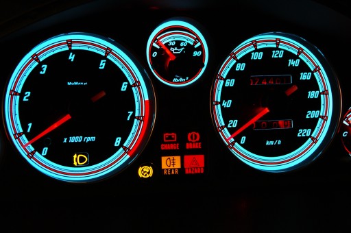 Циферблаты одометра Mazda MX-5 с узором INDIGLO 1 MoMan