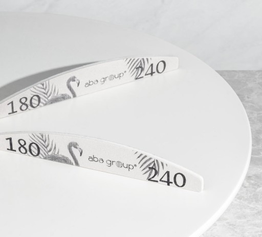 Пилочка для ногтей 180/240 Boat Crescent Standard Foil Aba Group 100 шт.