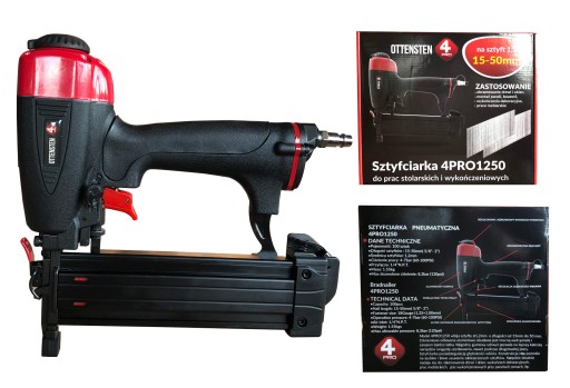 Пистолет для гвоздей OTTENSTEN 4PRO 1250 TAKER гвозди 1,2 мм, 12-50 мм