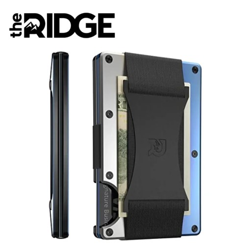 Мужской кошелек The Ridge с блокировкой RFID, роскошный брендовый держатель для кредитных карт с идентификатором