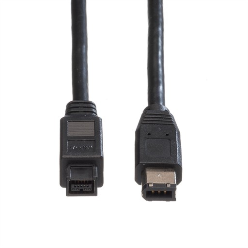 Кабель FireWire 9/6-контактный A-B, черный, 1,8 м