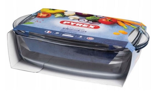 Прямоугольная термостойкая тарелка PYREX на 7 л.