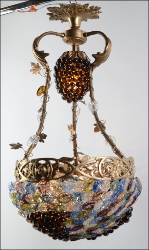 Śliczny żyrandol/lampa szkło Muranoklosz-758