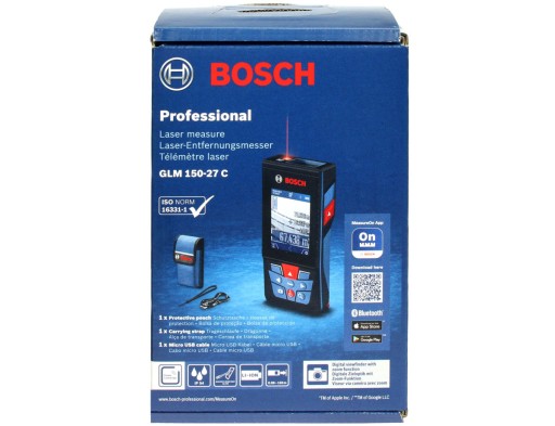 ЛАЗЕРНЫЙ ДАЛЬНОМЕР GLM 150-27 C камера BOSCH