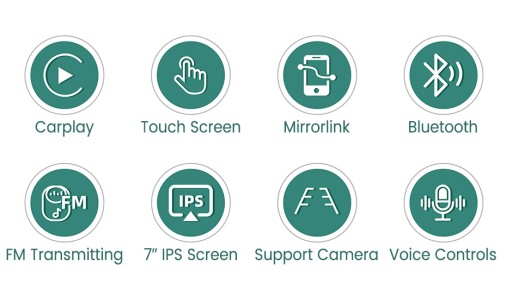 Мультимедиа MT-T86 IPS FullHD Carplay Android Автоматический монитор с камерой заднего вида