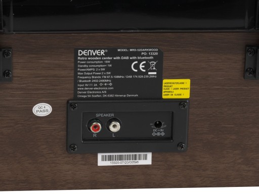 Проигрыватель DENVER MRD-52, темно-коричневый