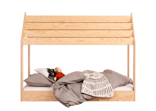 Детская кровать MOON house М 80х180 NATURAL ECO