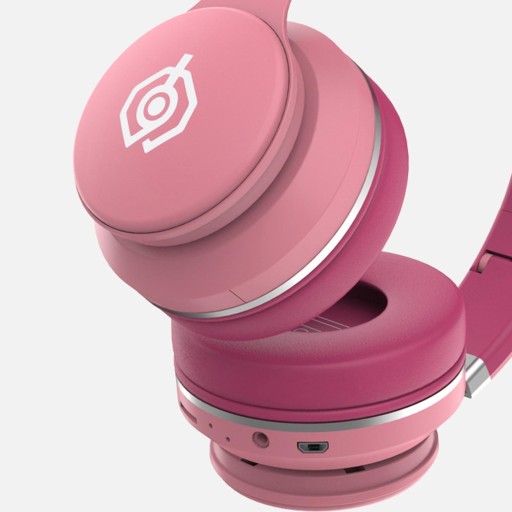 Новые светодиодные наушники Bluetooth 5.0 с шумоподавлением Cat Ear для молодежи, розовые