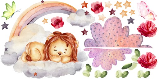 наклейки на стену для детей Misie 160