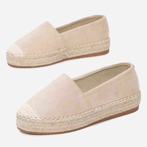 Born2Be Beżowe Espadryle damskie 38 Ekozamsz