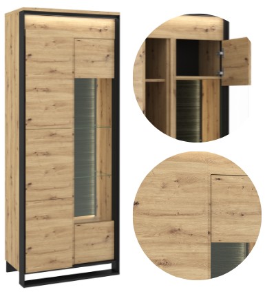 QUANT LENART QA-03 LOFT витрина с двойным стеклом