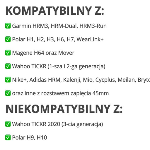 Ремень для ремня, электроды для пульсометра GARMIN POLAR WAHOO MAGENE MIO KALENJI XOSS