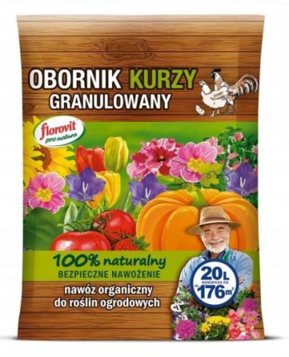 ГРАНУЛИРОВАННЫЙ КУРИНЫЙ ПОМЕТ 20 Л ФЛОРОВИТ ПРО НАТУРА