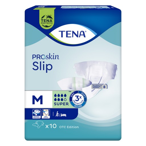 Подгузники TENA SLIP ProSkin Super M 10 шт.