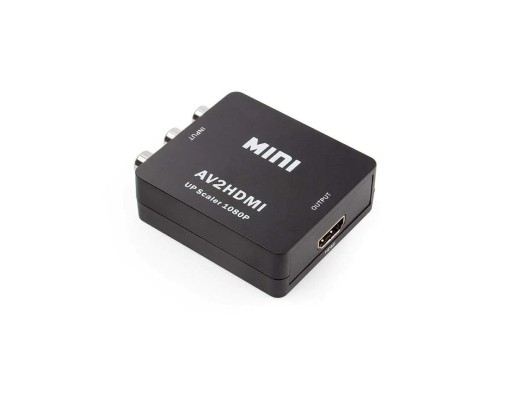 Конвертер композитного видео в HDMI CVBS-HDMI, черный