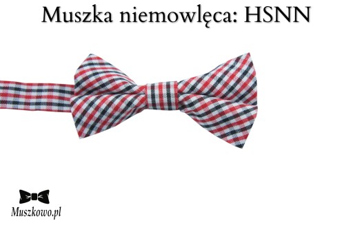Szelki i muszka niemowlęce dla chłopca 0-24m retro karciany wzór