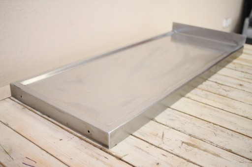 Blat roboczy 85 x 36 cm stal NIERDZEWNA