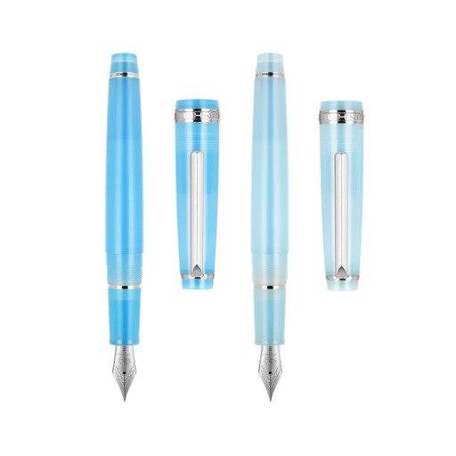 Небесно-голубая перьевая ручка Jinhao 82 Fresh Color, акриловый корпус с серебряным зажимом