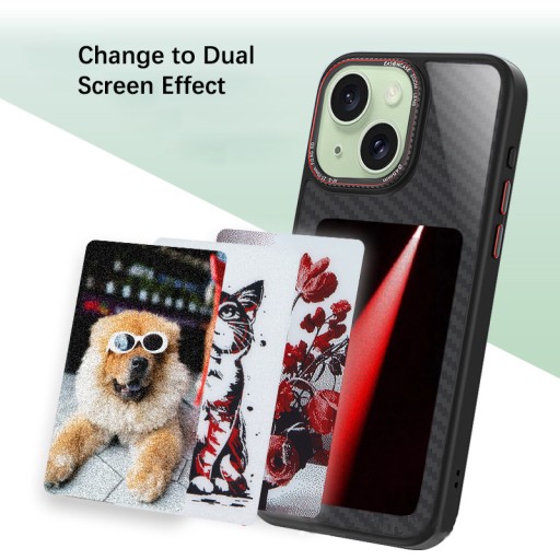 Чехол для телефона с рисунком «сделай сам» с NFC для iPhone 15, 3-цветный чехол для дисплея с электронными чернилами