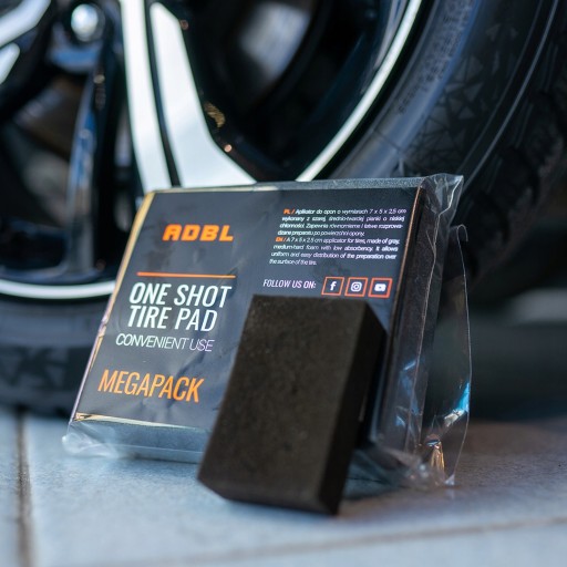 Аппликаторы для шин ADBL One Shot Tire Pad 7 x 5 x 2,5 см, черные