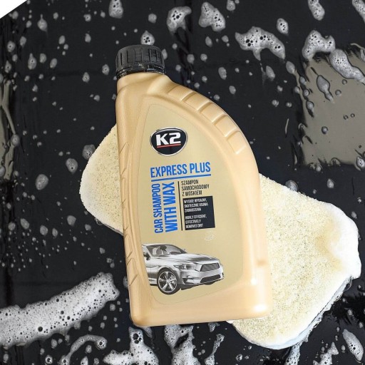 K2 EXPRESS PLUS SZAMPON SAMOCHODOWY Z WOSKIEM 1L