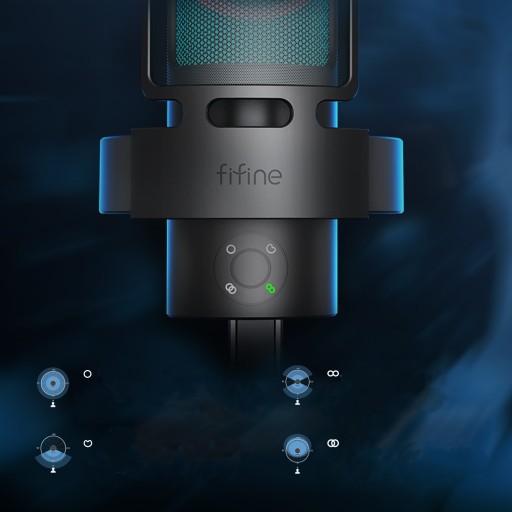Игровой конденсаторный микрофон Fifine A8 PLUS RGB Plug&Play