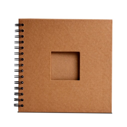 Album z okienkiem 20x20cm 30ark 180g Eco Brązowy