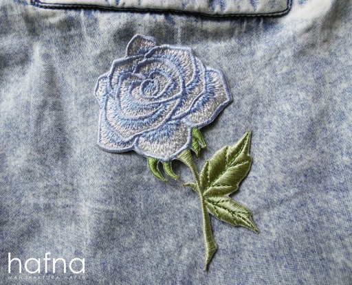 Нашивка Blue Rose на брюки и одежду